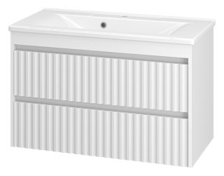 Подвесная тумба под раковину Brevita Balaton BAL-06090-01-01П2Я 90см белый