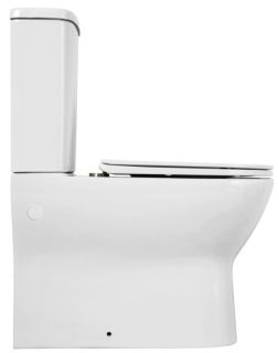 Чаша унизаза BelBagno Energia BB8134CPR/SC безободковый белый (крышка в комплекте)