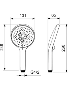 Ручной душ Aquatek Лугано AQ2201CR хром