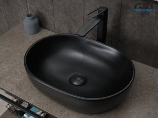 Раковина Gid Bm9026b 53370 накладная черная матовая 48x35x13.5