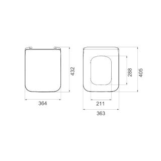 Подвесной унитаз Boheme Mirage белый глянец 965-W