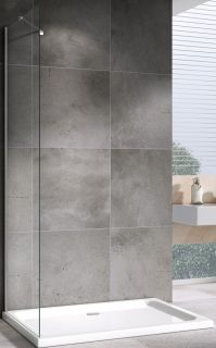 Душевая стенка ABBER Zart 80см хром S81