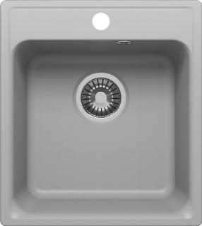 Мойка кухонная Polygran Quartz Bond-430 688179 дым