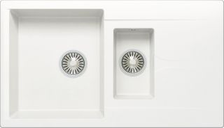 Мойка кухонная Polygran BRIG-870  белый хлопок 627390