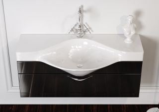 Тумба под раковину Aqwella Бродвей 110 Brw.01.10/001/BLK