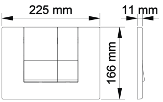 Кнопка смыва Berges Novum хром глянец 040043