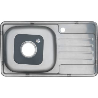 Мойка 7642 U Melana 0,6/160 хром с сифоном (221 t *10)
