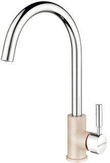 Смеситель для кухни Paulmark Holstein Ho212063-QUCR кварц/хром