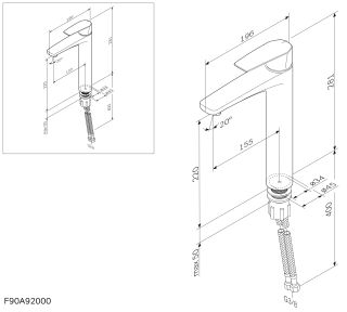 Смеситель для раковины Am Pm GEM F90A92000