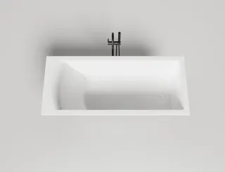 Ванна из искусственного камня Salini Cascata Kit S-Stone 104323M 170x75см белый матовый
