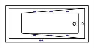 Гидромассажная ванна Whitecross Wave 0101.160070.100.SOFT.BR 160x70см Soft бронза