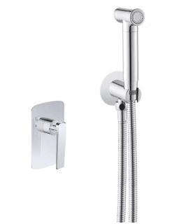 Гигиенический душ со смесителем Rose R1305 хром