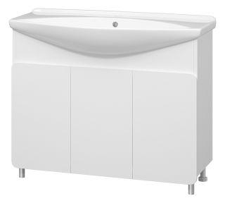 Напольная тумба под раковину Misty Чегет 105см белый