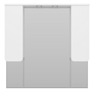 Зеркальный шкаф с подсветкой Misty Чегет 105см белый