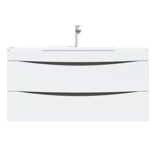 Тумба с раковиной IDDIS Cloud подвесная 100см белый CLO10W1i95K