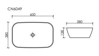 Раковина Ceramica Nova Element CN6049MC 60см капучино матовый