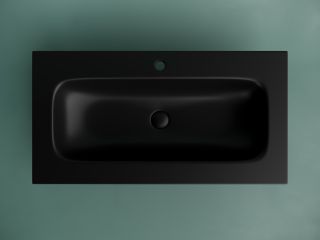 Раковина Ceramicanova Grace CN7019MB 90 см чёрный матовый