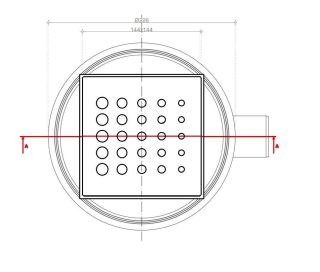 Душевой трап Confluo Standard Drops 4 Mask