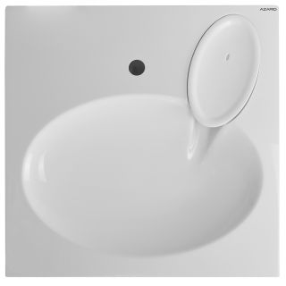 Раковина Azario Elegance CS00086606 600х600х100 литьевой мрамор, сифон в комплекте, белая