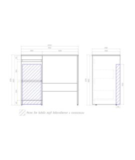 Тумба под раковину напольная Vigo Urban tn.URB.40.2Y 40 см белый