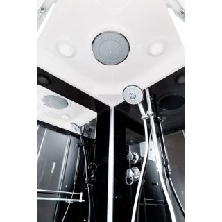 Душевая кабина Deto B01S BLACK 100х100х220 см