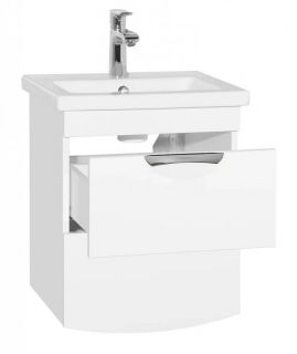 Тумба под раковину STYLE LINE ЛС-000010039 "Жасмин 2" (2 ящ.), Комо 50, Люкс белая, PLUS