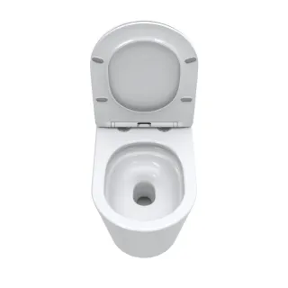 Унитаз приставной BelBagno Flay BB1003CB-TOR/SC безободковый с сиденьем