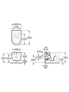 Унитаз подвесной Roca Meridian-N 346247000