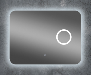 Зеркало с подсветкой Continent Elegant ЗЛП176 с увеличительной линзой 100см