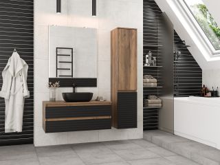 Зеркало Brevita Dakota DAK-02080 80см чёрный