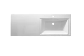 Раковина над стиральной машиной Эстет Dallas silk ФР-00014936 П 130см белый