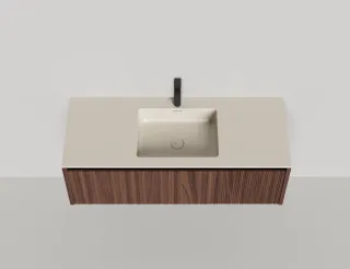 Подвесная тумба Salini Domino 27D212IN 120см шпон под встраиваемую раковину