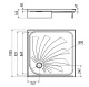 Поддон для душа Alex Baitler 100х100 AB10017H-2 Белый