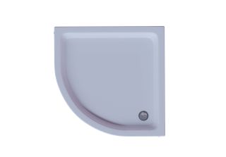 Душевой поддон Aquatek DPA-0000007 с фронтальным экраном 80x80 см