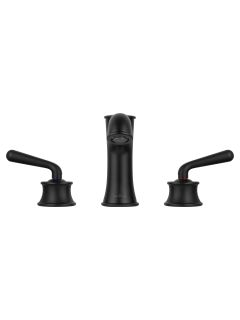 Смеситель для раковины на 3 отверстия Wonzon & Woghand Steam WW-88159008-MB чёрный матовый