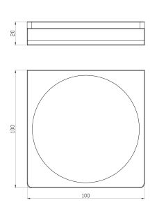 Мыльница с держателем Wonzon & Woghand Eclipse WW-9124-LG золото глянцевое