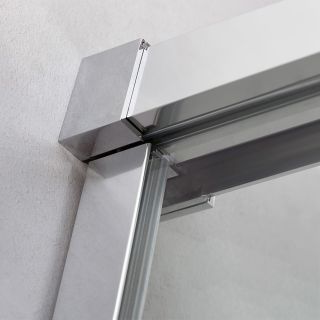 Душевая дверь CEZARES DUET SOFT-M-BF-1-160-C-Cr хром