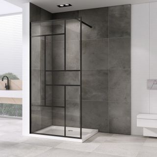 Душевая перегородка ABBER Immer Offen 120см чёрный AG63120B8