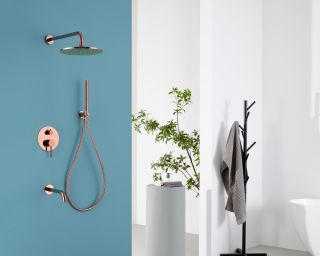 Душевая система ABBER Wasser Kreis AF8117RG розовое золото