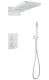 Душевая система ABBER Weiss Insel AF8052W с термостатом белый