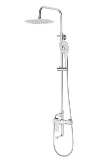 Смеситель для ванны и душа Laguraty 7003 с лейкой чёрный матовый