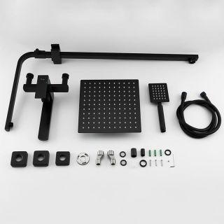 Душевая стойка Frap F24802-6 черный