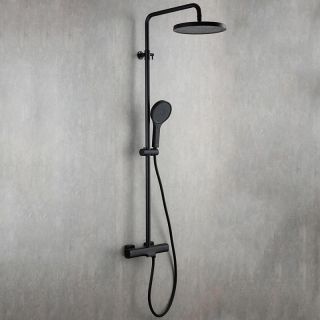 Душевая стойка Gappo G2495-76 с термостатом чёрный