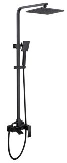 Душевая стойка ABBER Wasserfall чёрный матовый AF8616B