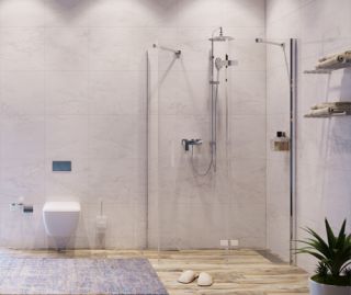 Душевой уголок Wasserkraft Aller 10H06RWHITE 120x80 правый