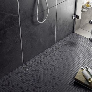 Душевой лоток Timo Drain System DS230210/01 100см с двусторонней панелью plate под плитку сатин