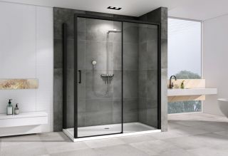 Душевой уголок ABBER Komfort AG93130B-S102B 130x100см чёрный