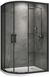 Душевой уголок ABBER Schwarzer Diamant AG01128B 120x80см чёрный