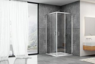 Душевой уголок ABBER Schwarzer Diamant 120x90см хром AG02129