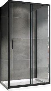 Душевой уголок ABBER Schwarzer Diamant 100x70см чёрный AG30100B-S70B-S70B